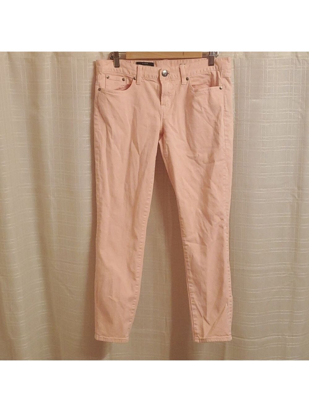 J. Crew Toothpick Pants in Soft Pink Womens Size 31 Jeans